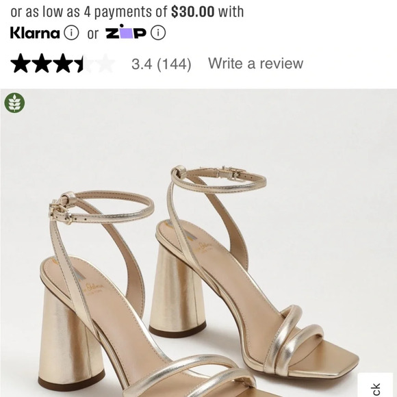 Sam Edelman Silver Sculptural Heels with Ankle Strap - Picture 9 of 10